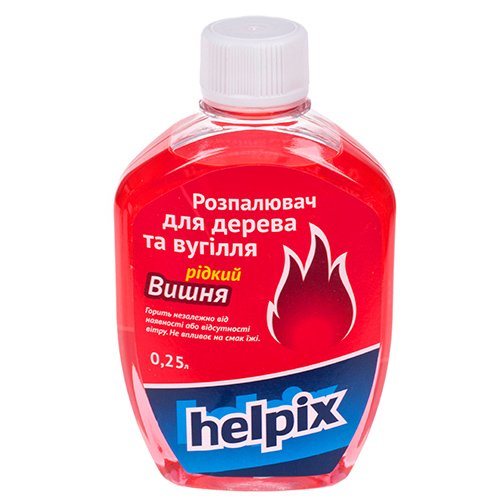 Розпалювач рідкий HELPIX для дерева та вугілля 250 мл вишня