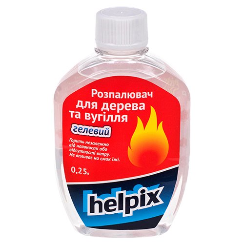 Розпалювач гелевий HELPIX для дерева та вугілля 250 мл