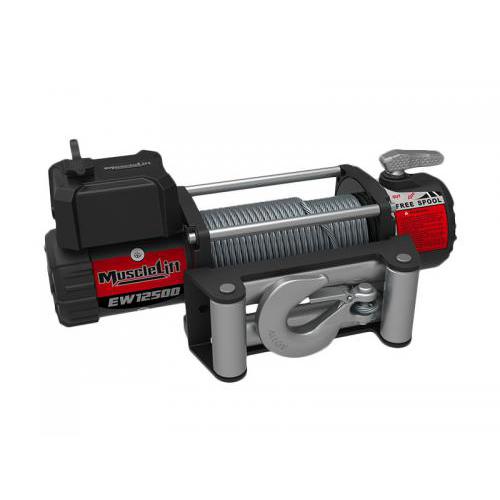 Лебідка електрична Muscle Lift HEW-12500 24В, тяга 5670 кг, трос 26 м, IP67