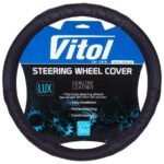 Чохол для керма B 017 L чорн./БО/шкіра