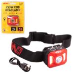 Ліхтар налобний VOIN VL-163, 2 x 3W-COB (W/R)+3W XPE/АКБ800mAh/рег. нахилу