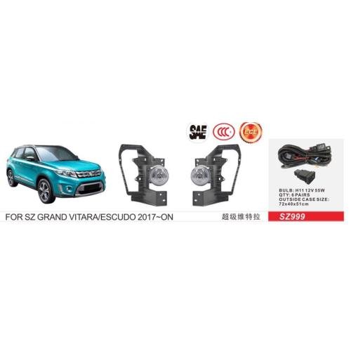 Додаткові фари SZ-999 для Suzuki Vitara 2017+ H11 12V 55W з проводкою