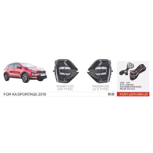 Протитуманні фари LED KA-2661-LED для KIA Sportage 2019+ KR TYPE