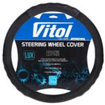 Чохол для керма B 317 L чорн/БО/перф/шкіра