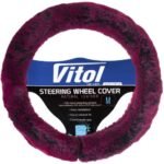 Чохол на кермо VLOD-F101 BK/PRL M пурпур./БО