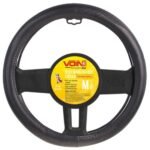 Чохол на кермо VLOD-L949 BK M чорний/БО/ один шов