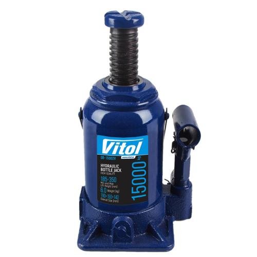 Домкрат гідравлічний телескопічний Vitol 15 т 185–350 мм