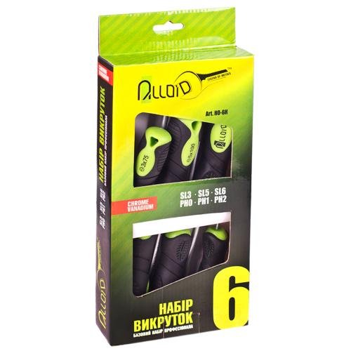 Набір викруток Alloid SL та PH, 6 предметів у коробці