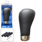 Ручка к/п декор. (F 25438 P) чорна шкіра