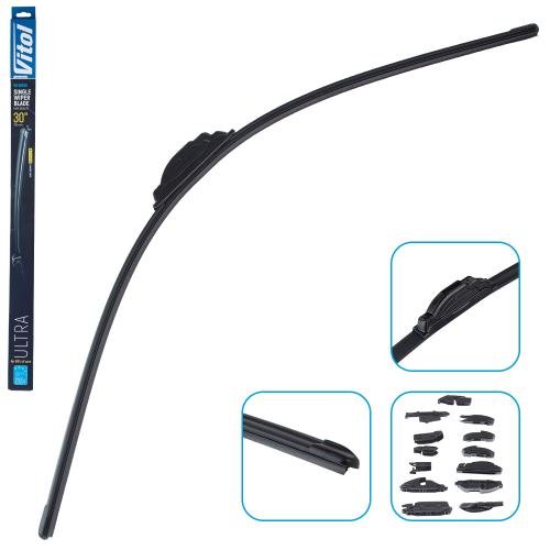 Щітка склоочищувача VITOL ULTRA 30″ (750 мм) безкаркасна