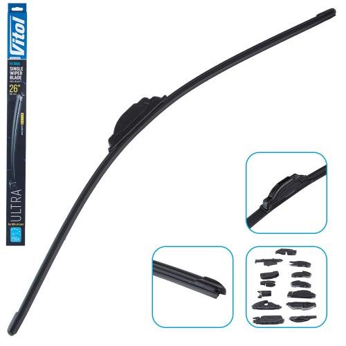 Щітка склоочищувача VITOL ULTRA 26″ (650 мм) безкаркасна
