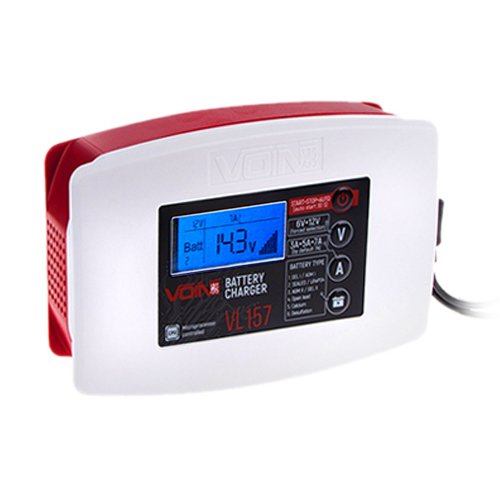 Зарядний пристрій VOIN VL-157 6/12V 3–7A 3–120Ah