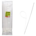 Хомут пластиковий Alloid 7.6 х 400 100 шт./уп. білий