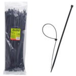 Хомут пластиковий Alloid 7.6 х 400 100 шт./уп. чорний