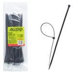 Хомут пластиковий Alloid 2.5 х 200 100 шт./уп. чорний