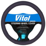 Чохол руля  17023 BK  M чорн