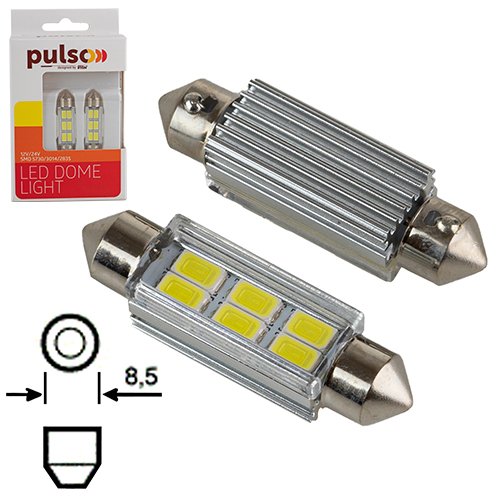 Софітна LED-лампа PULSO SV8.5 T11×41 мм, 6 SMD 5730, 130 lm