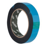 Скотч двосторонній на спіненій основі 24мм х 5м, синій ПЕ лайнер, Alloid