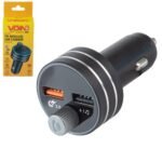 Модулятор FM, VOIN W-3301, 12-24V 2 USB 3,1A, Bluetooth 5.0, Hands-free, ambient light