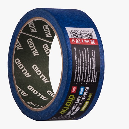 Стрічка малярська фасадна Alloid Pro MTB-1403820 синя 38 мм × 20 м