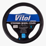 Чохол на кермо VLU 2406025 M  чорн./БО