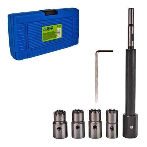 Комплект фрез для чищення седел форсунок Alloid у кейсі