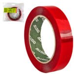 Скотч двосторонній 24мм х 5м, прозорий спінений акрил, Alloid