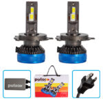 LED лампи PULSO LC3 H4 — 2×65W, 13000Lm, 6000K, 9–30V, 3570 CSP