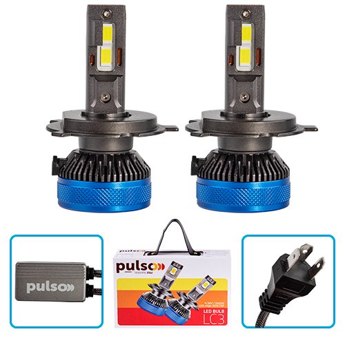 LED лампи PULSO LC3 H4 — 2×65W, 13000Lm, 6000K, 9–30V, 3570 CSP