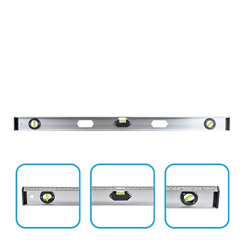 Будівельний рівень Alloid 80 см 3 капсули 2 ручки