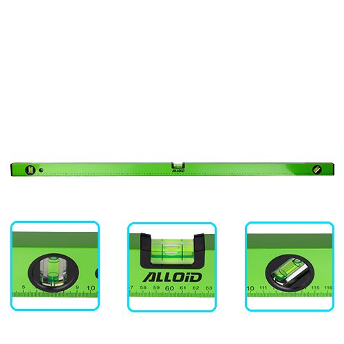 Рівень будівельний Alloid 120 см з 3 капсулами