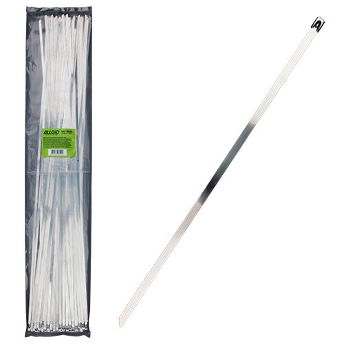 Стяжки кабельні Alloid нержавіюча сталь 4,6 × 600 мм, 100 шт.