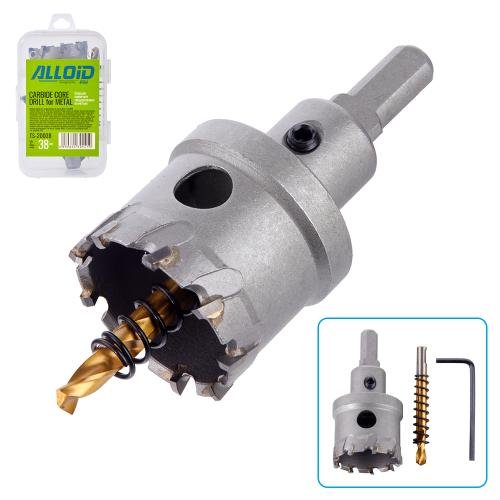 Корончате твердосплавне свердло Alloid 38 мм — по металу