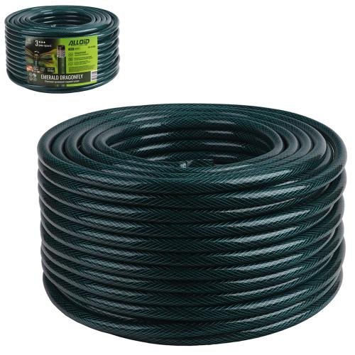 Шланг садовий армований Alloid Base Emerald Dragonfly 1/2" 50 м, 3-шаровий