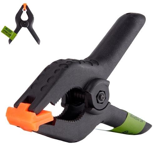 Струбцина пружинна Alloid 100 мм — швидка фіксація з прогумованими губками