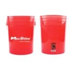 Відро для мийки прозоре червоне MaxShine Detailing Bucket, 20 л