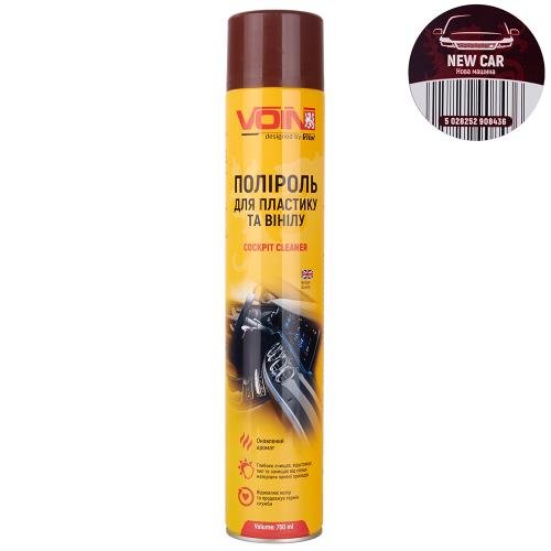 Поліроль для пластику та вінілу VOIN New Car 750 мл, матовий ефект