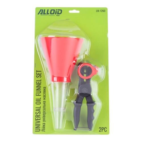Лійка для масла та технічних рідин Alloid універсальна, хімічностійкий пластик