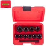 Набір екстракторів подовжених для пошкоджених болтів та гайок, 10 од. Alloid