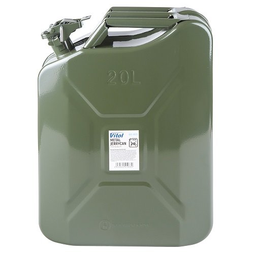 Металева каністра Vitol 20 л — сталева ємність для пального з антикорозійним покриттям