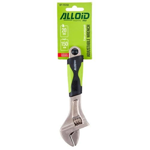 Ключ розвідний Alloid КР-115150 150 мм зів до 20 мм Cr-V