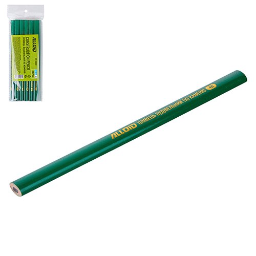 Олівець будівельний Alloid по каменю 180 мм 4H 12 шт