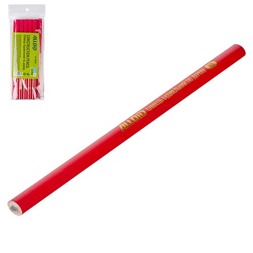 Олівець будівельний Alloid по дереву 180 мм HB 12 шт