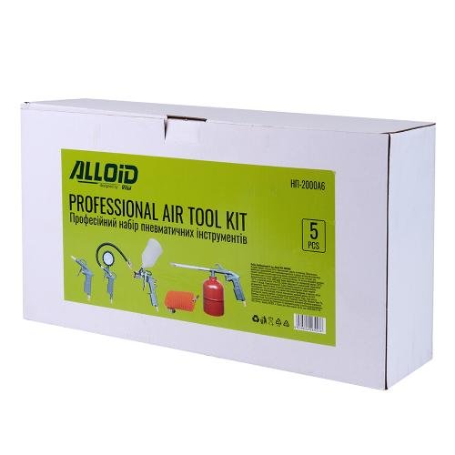 Пневматичний набір для фарбування Alloid 5 предметів з верхнім бачком