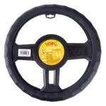 Чохол на кермо VLOD-L892 BK L чорний/БО/перф./шкіра один шов