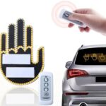 Підсвічування автомобільна LED-долоня на заднє скло з жестами / Рука в авто /Рука, що світиться, на машину