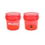 Відро для мийки прозоре червоне MaxShine Detailing Bucket, 13л