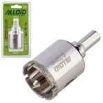 Свердло корончате алмазне по склу та кераміці 32мм з центрувальним свердлом Alloid