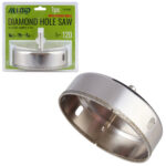 Свердло корончате алмазне по склу та кераміці 120мм з центрувальним свердлом Alloid