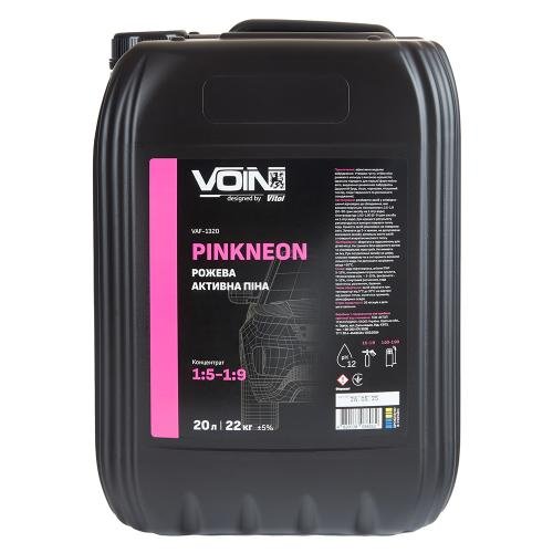 Активна піна VOIN PinkNeon pH12 20 л для безконтактного миття